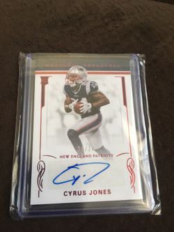 2016 PANINI CYRUS JONES AUTOGRAPHED #24/24