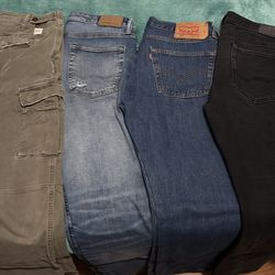 jeans and cargo pants