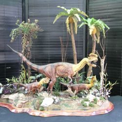 Dilophosaurus diorama set