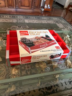 Coca-Cola Refresh Tray with Removable Plastic Dishes