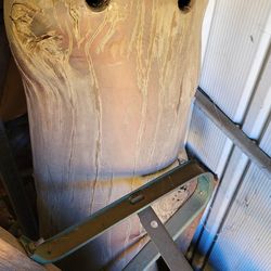 Swing seat/ homemade double wooden swing seat to hang from large tree