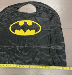 Satin handmade vintage batman cape. Velcro top. Costume Halloween 