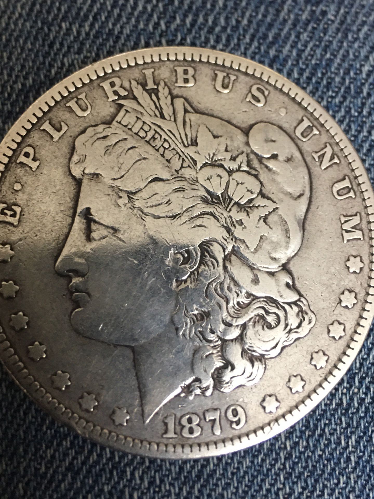 Silver Coin 1879 Morgan Dollar