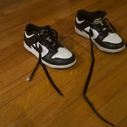 Used Nike Panda Dunks Kids Size1Y