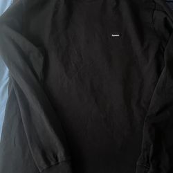 Supreme Small Crew Neck Black Long Sleeve 