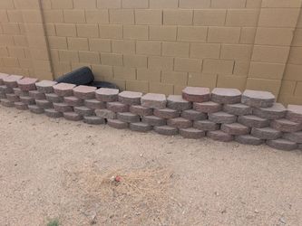 Retaining Wall Blocks Lot – Red/Brown