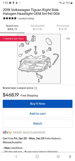 18-20 Volkswagen Headlamp