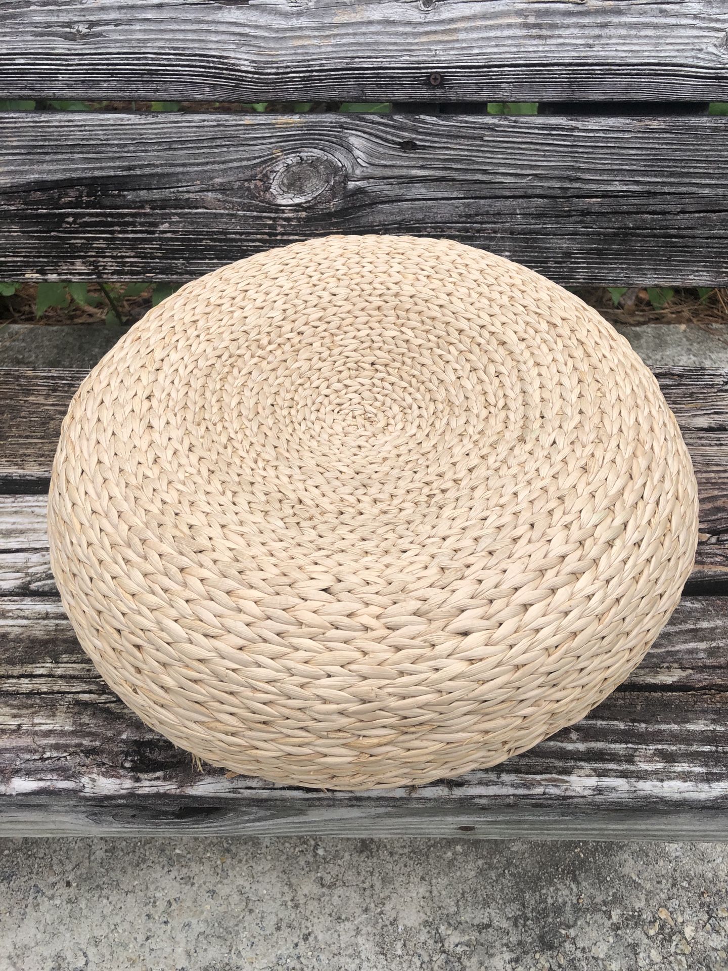 15x6” Low Footstool, Pouf Ottoman, Low Seat, Yoga Seat, Pouf Seat, Rattan Chair, Tropical Seat, IKEA Chair, Low Stool - Compare @89