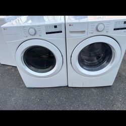 LG washer dryer set front loaders 