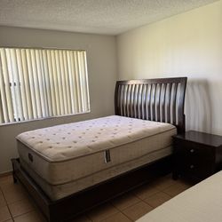 Only 200 Bed And $100 Small Bed With Nightstand And Drawers With Mirror