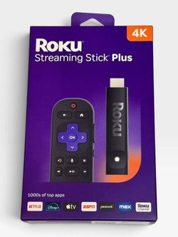 Roku Streaming Stick Plus 4K HDR with Voice Remote – Model 3830R