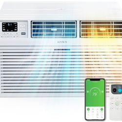 Smart 8000 BTU Through the Wall Air Conditioner with Heat, Wall AC Unit & Heater Combo with Remote, APP & Voice Control & Timer Function, Compatible w