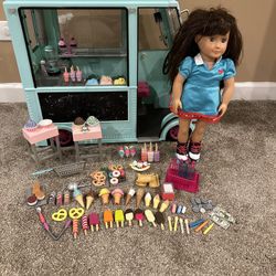 Our Generation Sweet Stop Ice Cream Truck for 18" Dolls - Light Blue