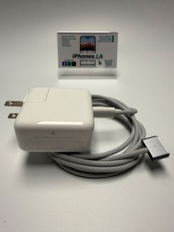 Apple MagSafe 3 Charger and 35W Power Adapter Used Space Gray Good Condition