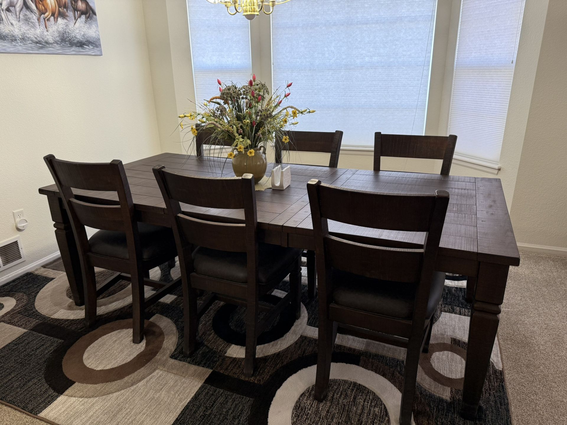 Dining Table Set With 6 Chairs