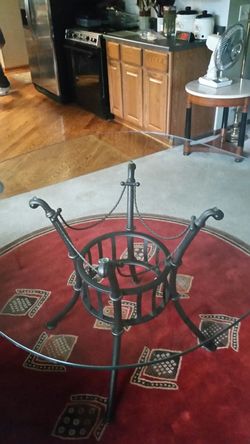 Glass top table