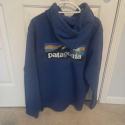 Patagonia Sweatshirt Hoodie, Size Large