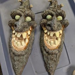 Vintage Halloween Sun Hill Tree Face