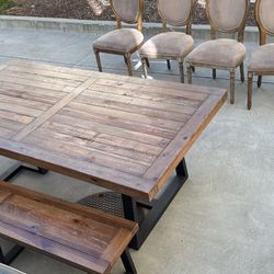 World Market Table Chair And Bench 