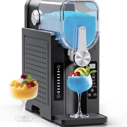 Slushie Machine, EZBASICS Slushy Machine for Home No Ice Needed, Professional Frozen Drink Maker with LED Display, 6 Pre-Set Programs for Frozen Marga