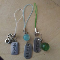 3 Key chains/ purse or backpack bling