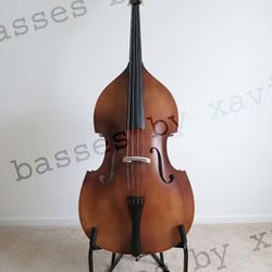 NEW 3/4 size upright bass double bass, coffee-brown finish