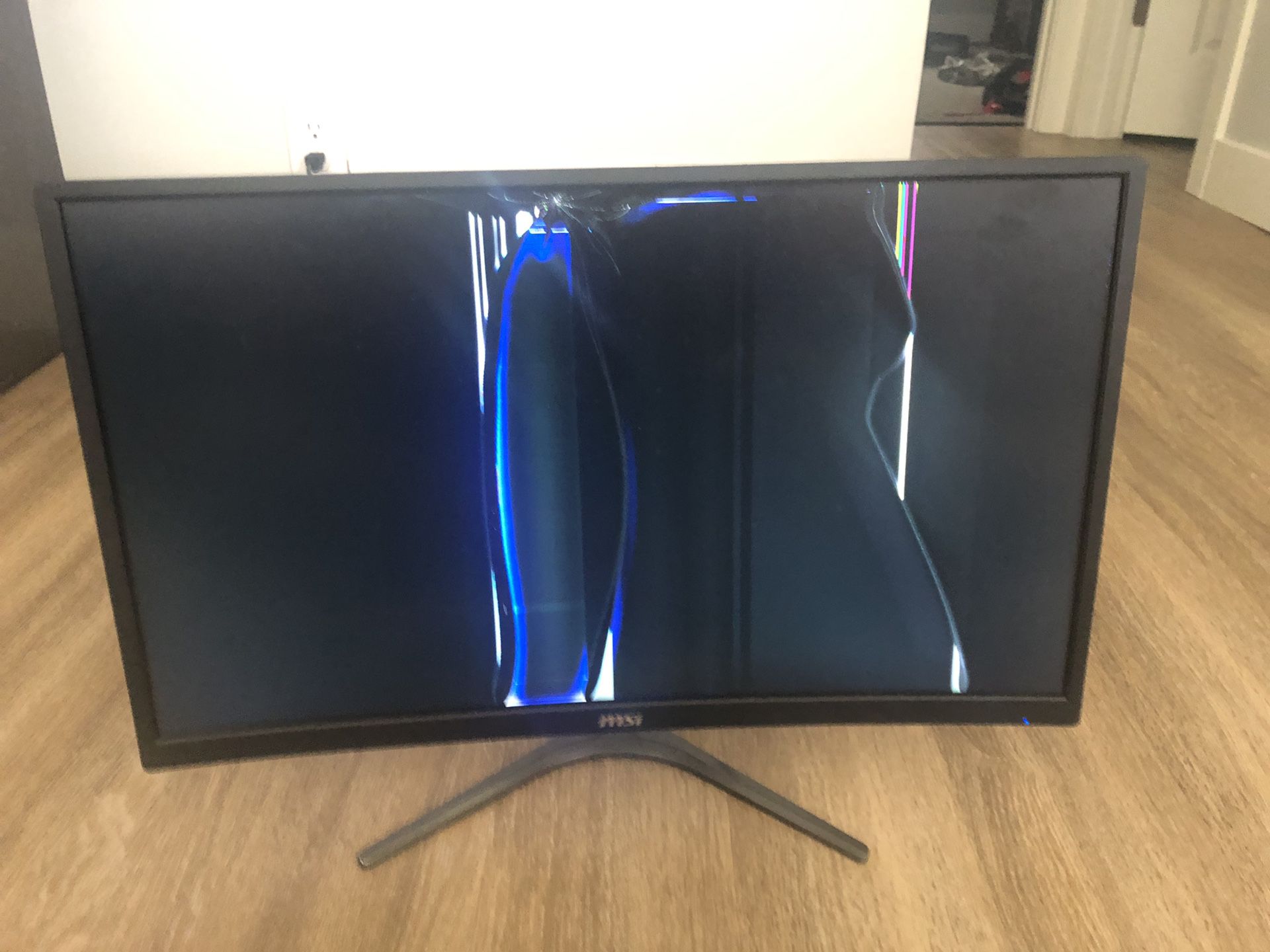 Msi g24c curves Monitor for parts