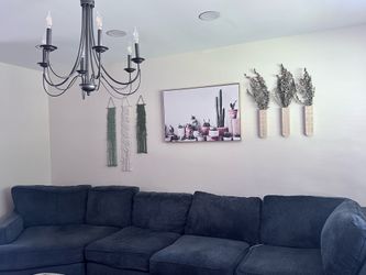 Large Blue Sofa