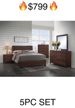 💥HUGE Blowout Furniture Sale!💥 Brand New 5PC Queen Size Bedroom Set! $50 Down Takes It Home Today!