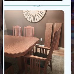 Dining Room Table With Leather Seated Chairs