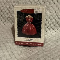 1993 HOLIDAY BARBIE 1ST IN THE SERIES Hallmark Ornament BOX