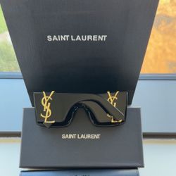 YSL Saint Laurent SL M119 Blaze Women’s Black sunglasses Shades 