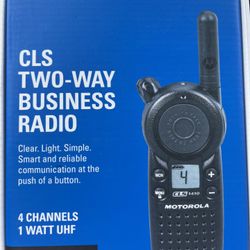 Motorola Cls 1410 Two Way Radio 4 Channels One Watt Uhf
