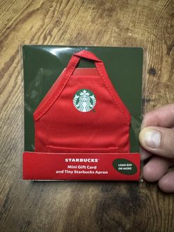 New Starbucks Miniature Tiny Red Apron