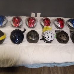 Adult And Children Bicycle Helmets New And Slightly Used