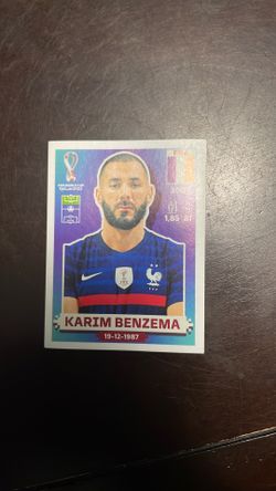 Karim Benzema wc2022 panini sticker soccer
