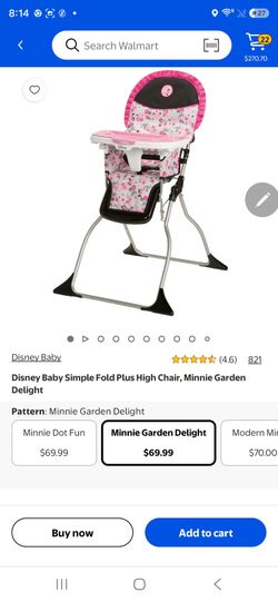 Minnie mouse high chair