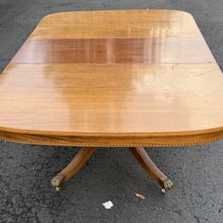 Wooden Claw Foot Table