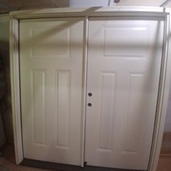 6 Foot Double Steele Door. New 
