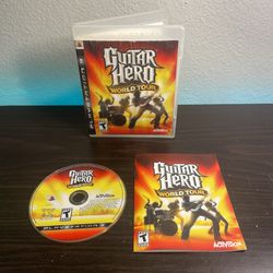 Guitar Hero: World Tour (Sony PlayStation 3, 2008) PS3 CIB Complete Tested Works