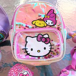 Sanrio Hello Kitty Mini Backpack Purse Carry All Travel Bag 