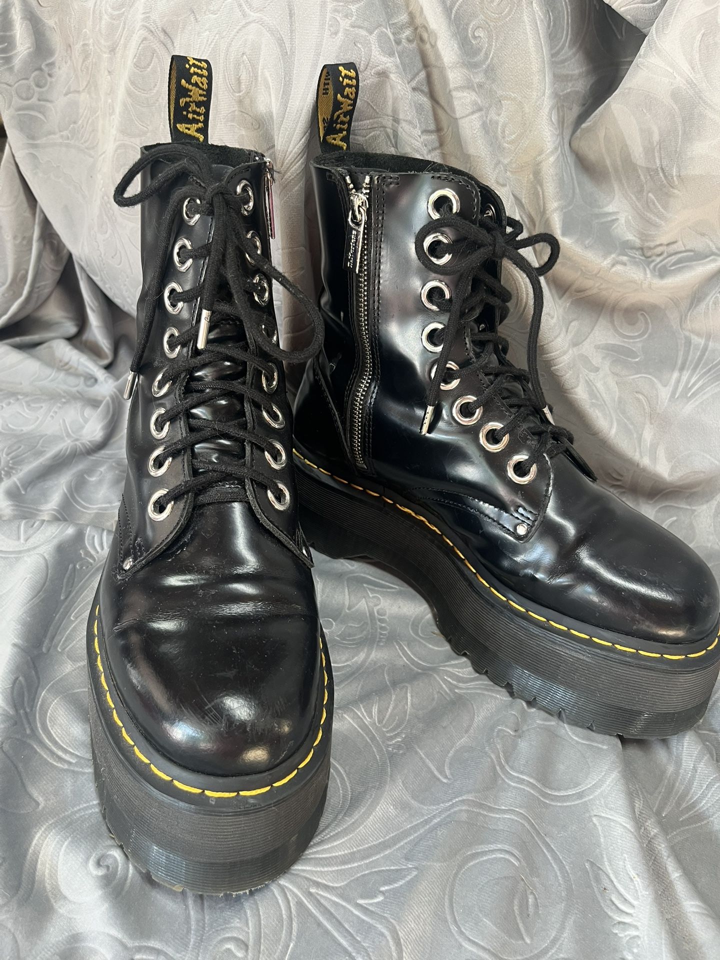 Doc Marten Platform Ankle High Boots - Laced & Zipper