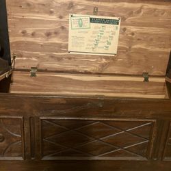 2 Sturdy Bar Stools And Cedar Chest 