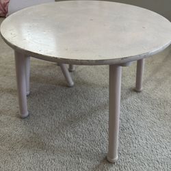 Wooden Kids Table With One Chair 