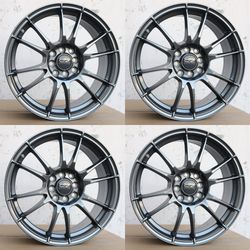 OZ Ultraleggera Style Wheels 18x8 ET35 5x120 Gunmetal Rims Fits BMW E36 E46 E90 F30 F32 M2 Set of 4