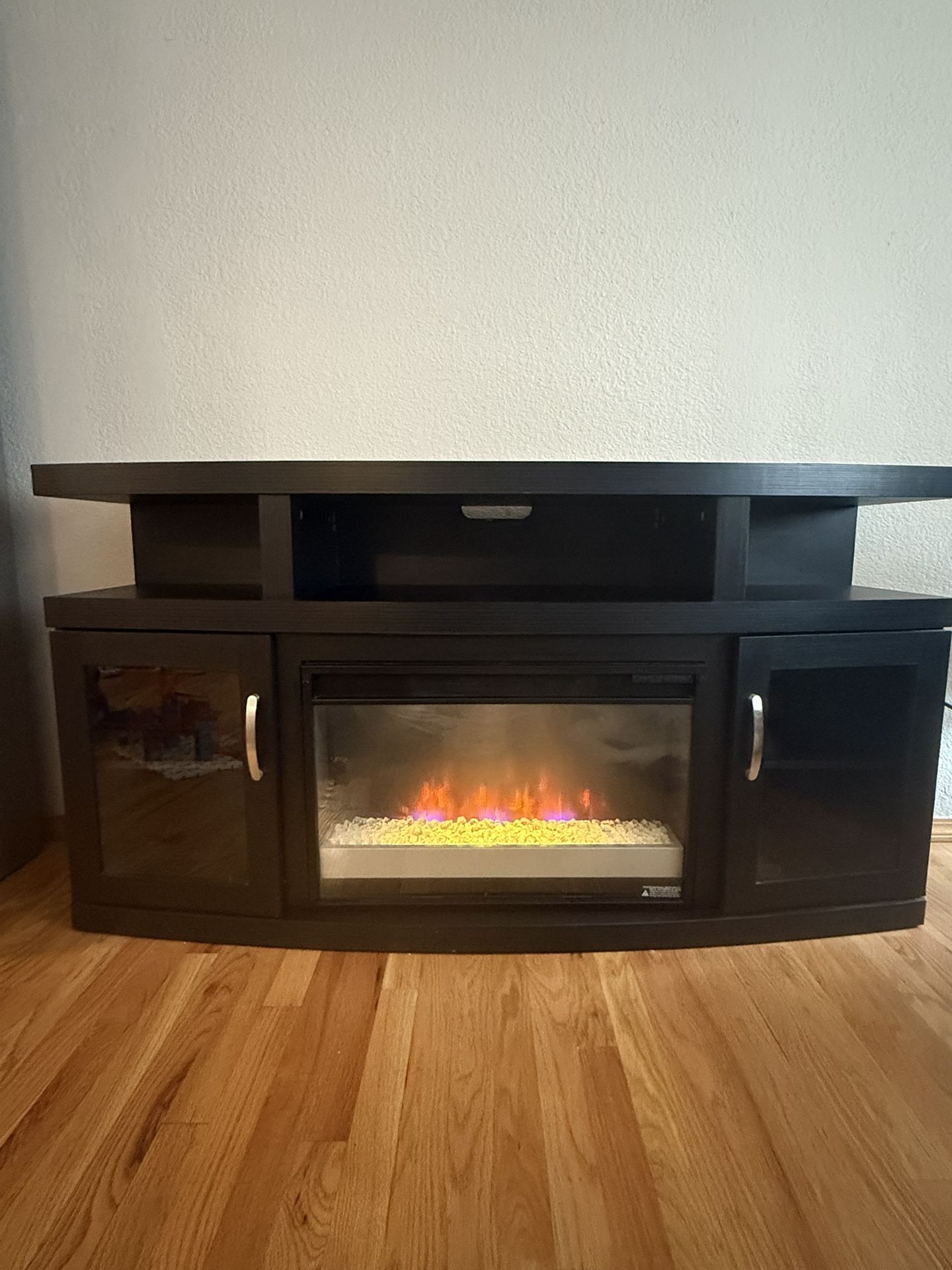 Electric Fireplace/TV Stand With Different Settings And Colors