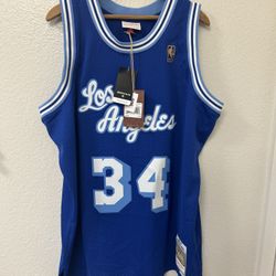 Throwback lakers Mitchell And Ness Jersey