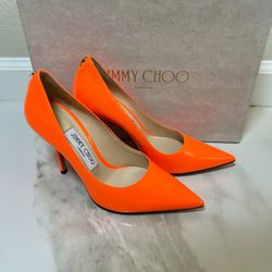 Jimmy Choo Love 100 Neon Orange 35.5