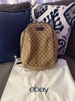 Authentic Gucci GG Canvas Medium Backpack – eBay Authenticated