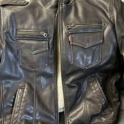 Levi’s Faux Leather Jacket - New ( Dark Brown ) 